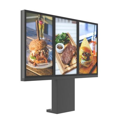 49inch de digitale Aandrijving door Menuraad voor Restaurants 3000nits verbond de 3 Schermen Openlucht