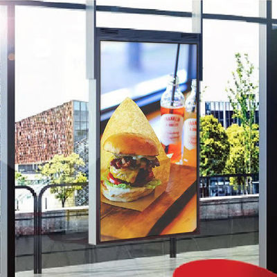 Tweezijdige Digitale Signage van Digitale Vertonings Binnen 65 Duim voor Restaurantsscholen 3840x2160
