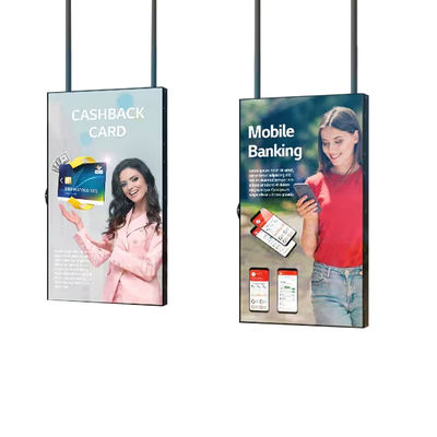 55 inch lcd-scherm binnenplaats hoge helderheid plafond hangende detailhandel reclame