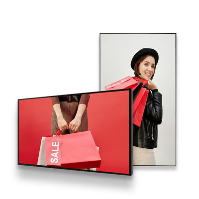 Commerciële lcd-scherm advertentie speler 55 inch wandmontage media speler digitaal signage