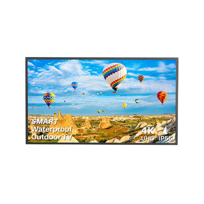 55 inch IP66 waterdicht zon direct hoge helderheid volle buiten tv muur