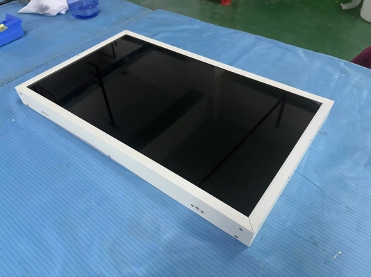 21,5 inch FHD 2000 nits aan het plafond hangend enkelzijdig raamscherm voor restaurant of winkel