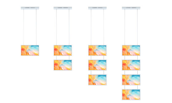 27 inch FHD Window LCD Display 2000nits Hangend Mount